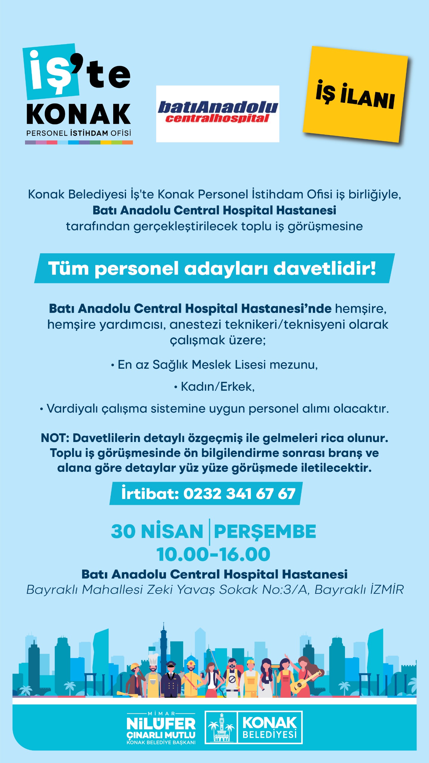 Toplu iş görüşmesi ilanı