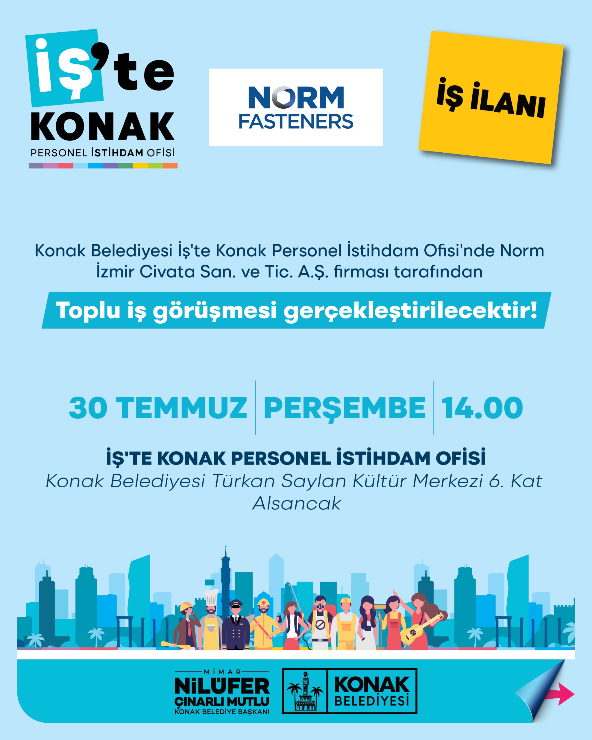 Toplu iş görüşmesi ilanı