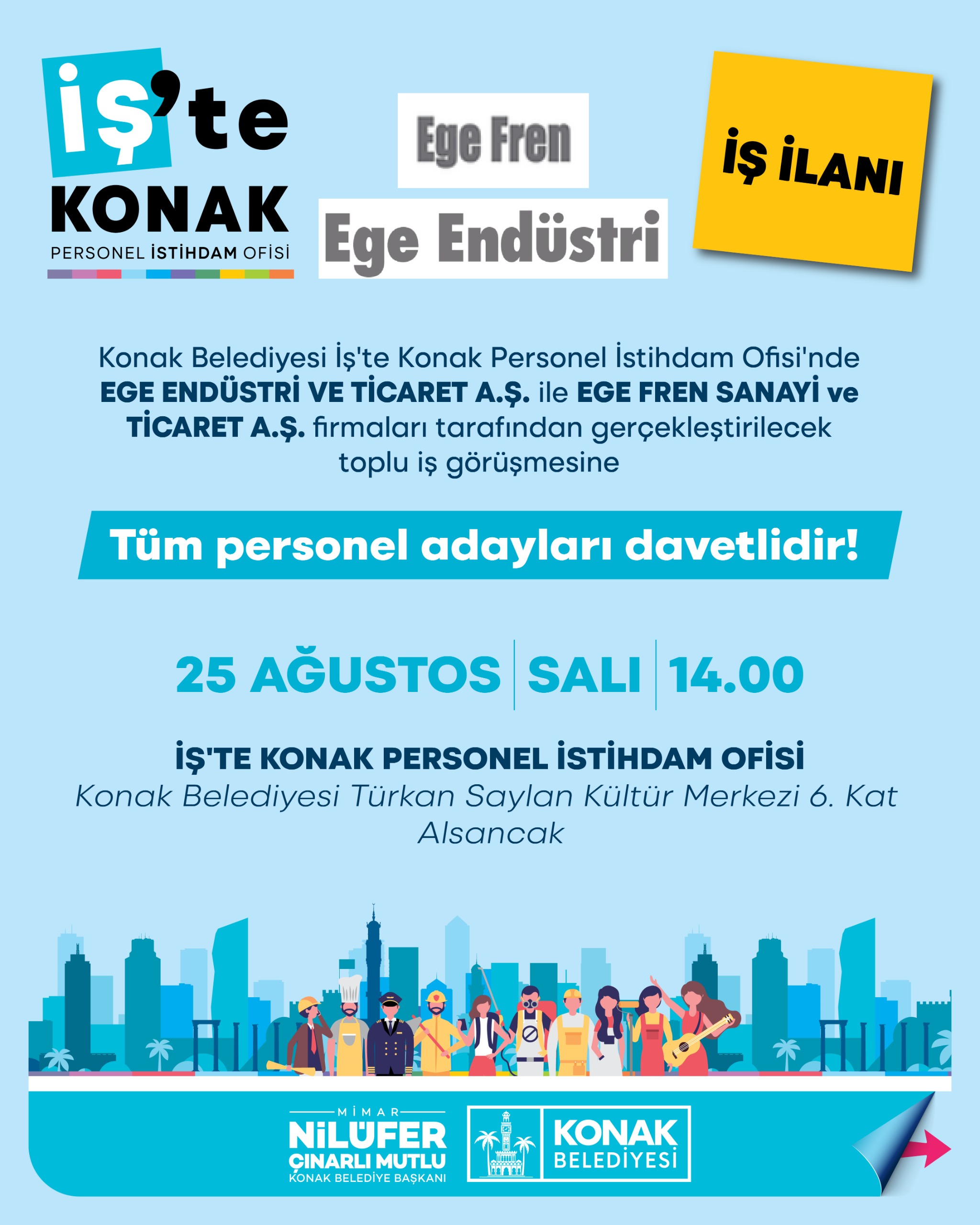 Toplu iş görüşmesi ilanı