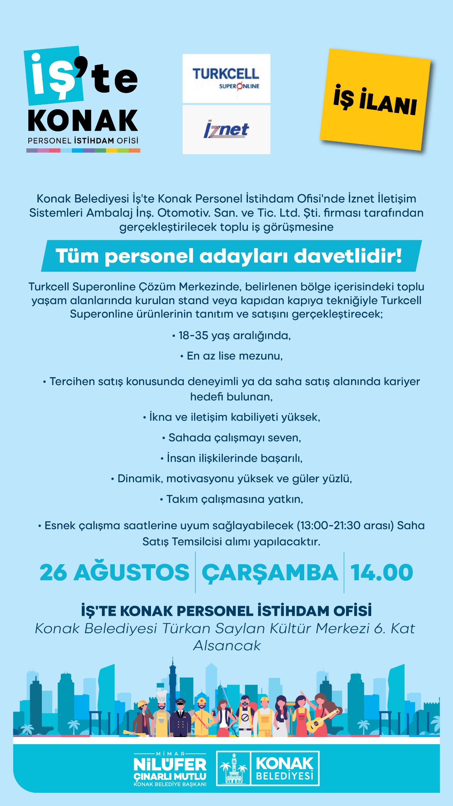 Toplu iş görüşmesi ilanı