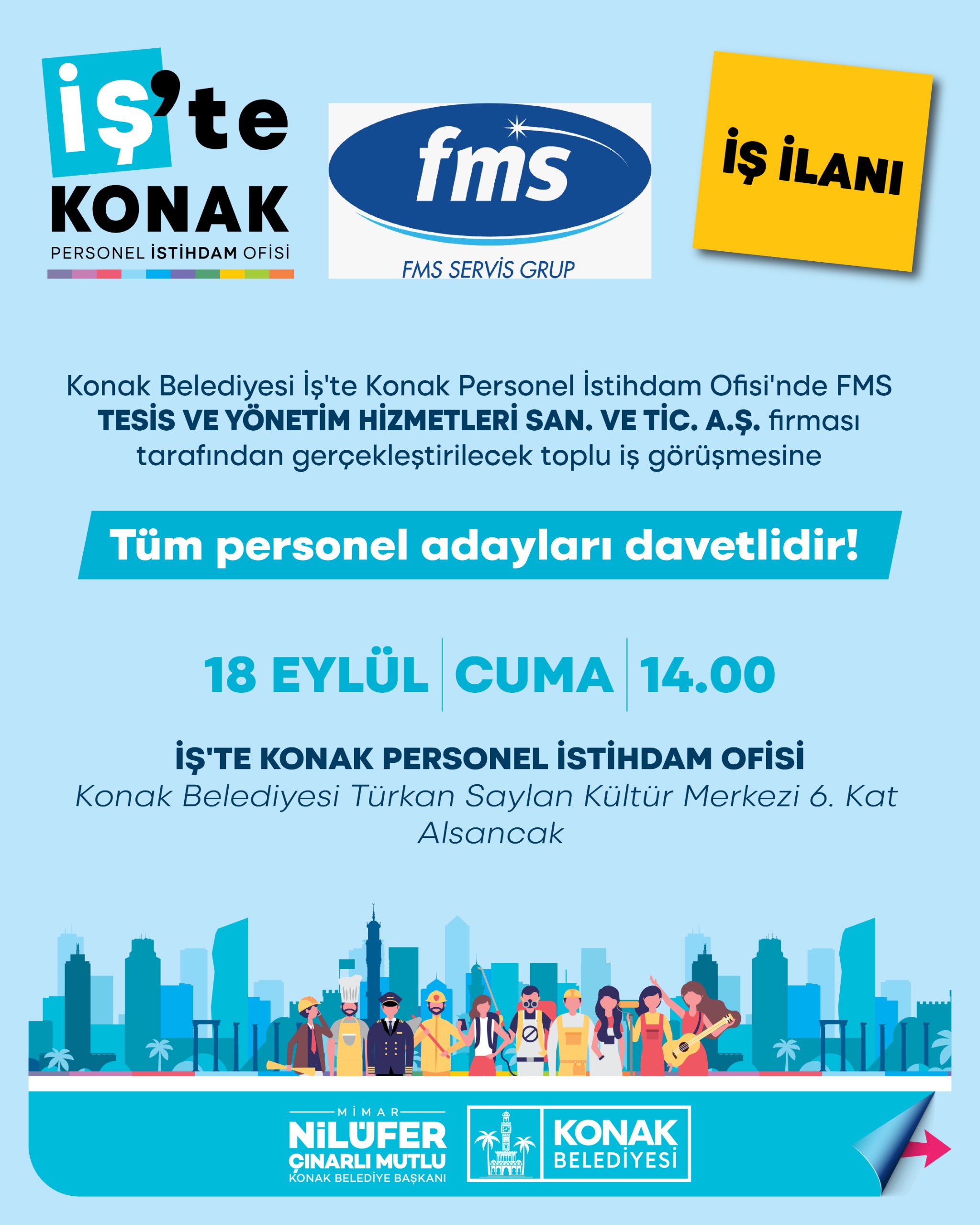 Toplu iş görüşmesi ilanı