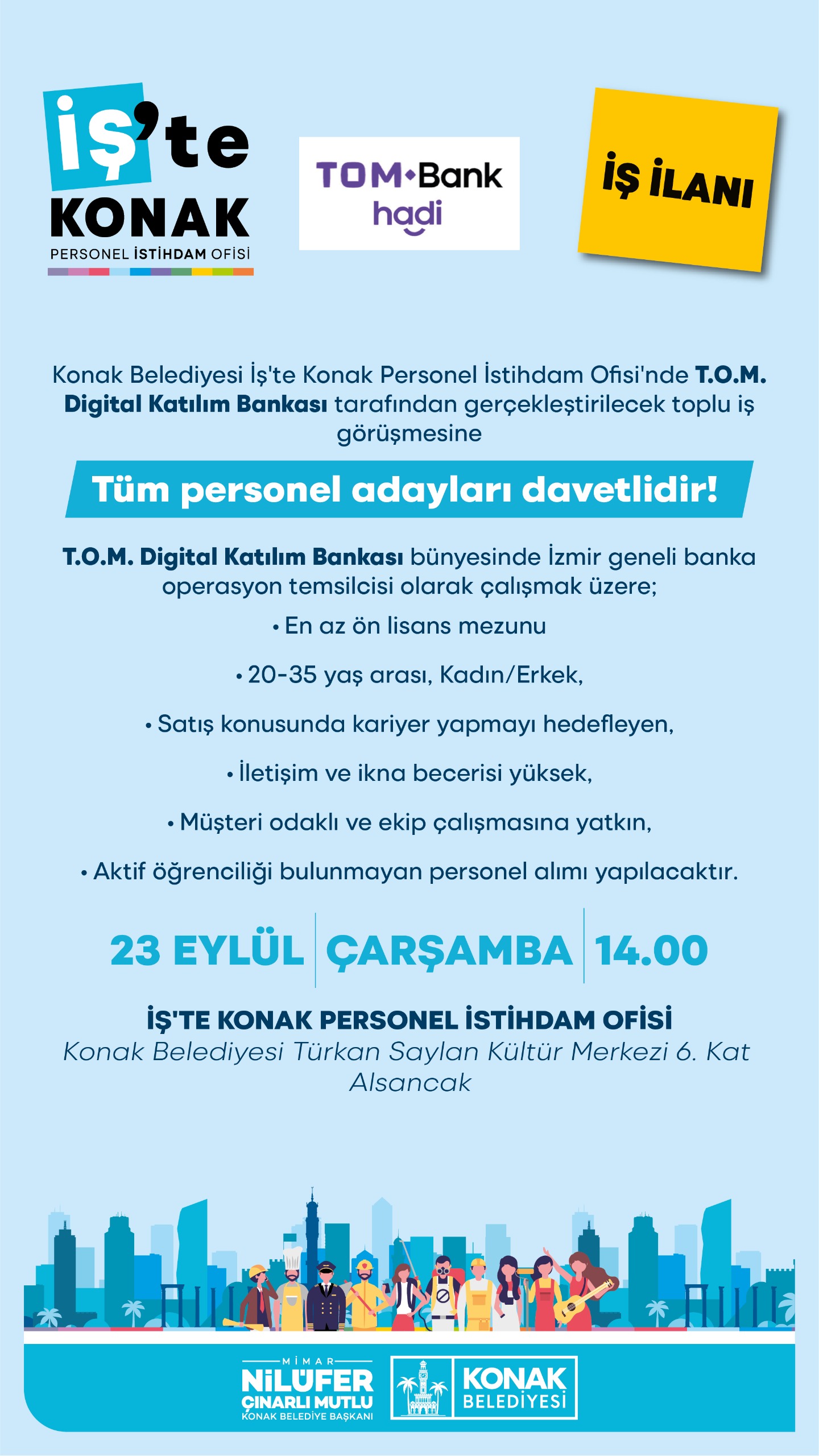 Toplu iş görüşmesi ilanı