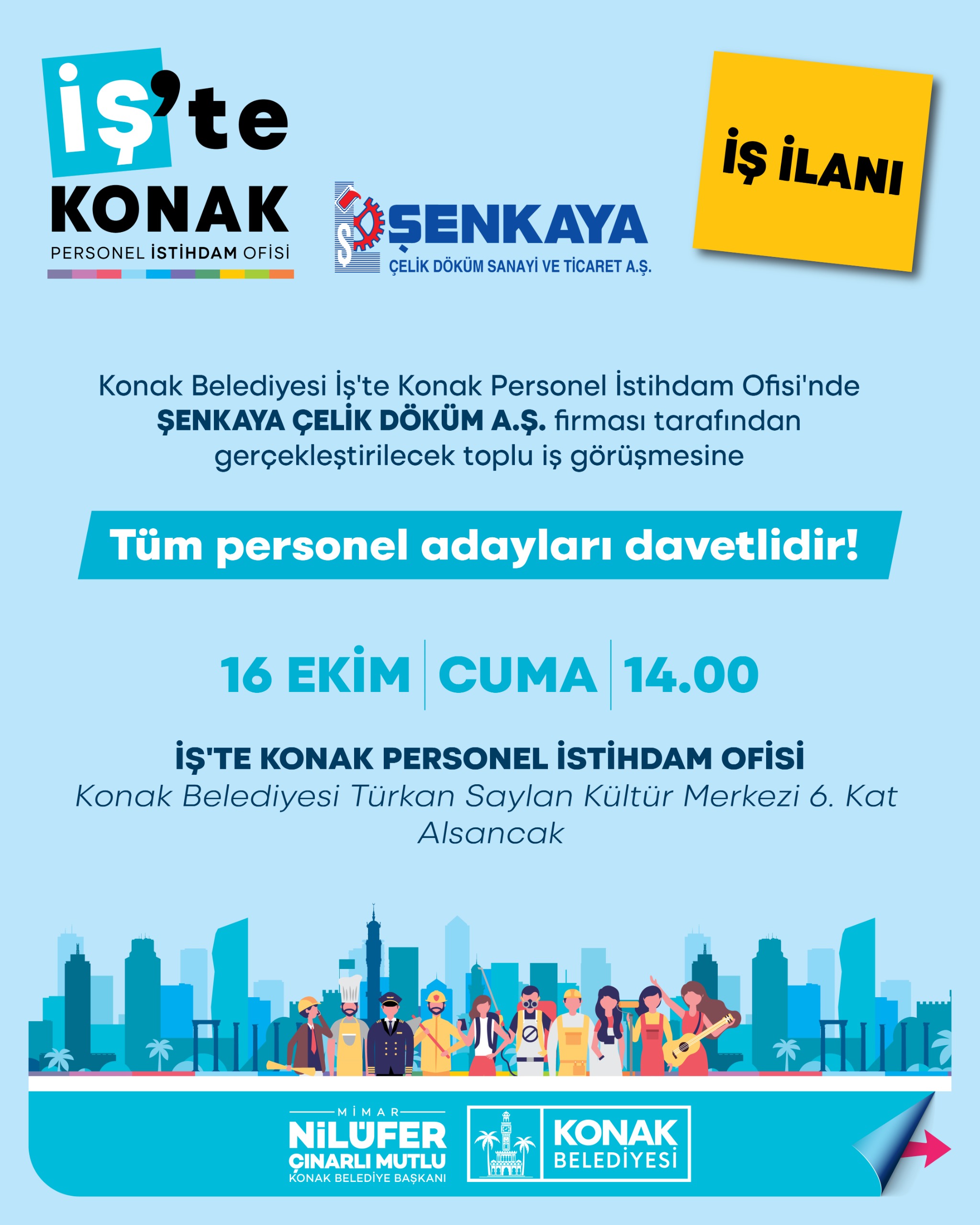 Toplu iş görüşmesi ilanı